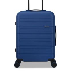 AMERICAN TOURISTER Novastream Navy Blue Hard Sided Cabin Trolley Bag-13