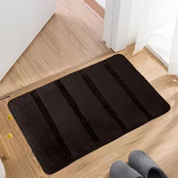Kuber Industries Brown 2-Pcs Self-Design Cotton Doormats-24