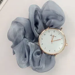 Krelin Women Embellished Dial & Textured Straps Analogue Automatic Watch Watch-BLUE-01-image-33