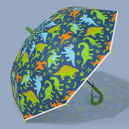 Little Surprise Box LLP Blue & Green Dinosaur Kingdom Umbrella-image-2