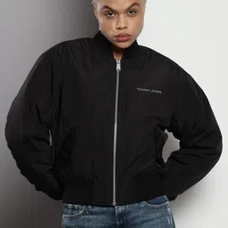 Tommy Hilfiger Women Colourblocked Crop Sporty Jacket with Embroidered-29