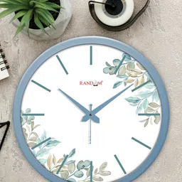 RANDOM White & Blue Classic Number Modern Stylish Analogue Contemporary Wall Clock-51
