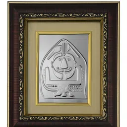 Pray Everyday Silver-Plated & Brown Salasar Balaji MDF Wall Photo Frame-image-15