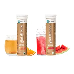 HK VITALS Set Of 2 Glutathione Tablets - 15 Tablets Each - Orange & Watermelon Flavor-5