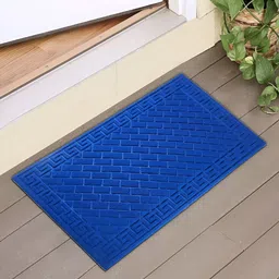 HOKIPO Blue Textured Anti-Skid Doormat-11