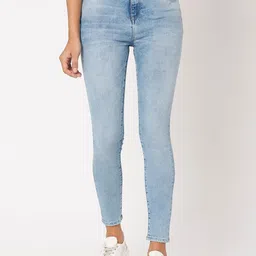 SPYKAR Women Blue Super Skinny Fit High-Rise Heavy Fade Jeans-picture-36