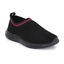 OFF LIMITS Women Black Mesh Walking Non-Marking Shoes-image-40