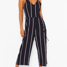 Boohoo Striped Basic Jumpsuit-18