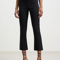 CALLIOPE Women Frayed Hem Crop Flared High-Rise Stretchable Jeans-image-48