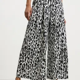 CALLIOPE Women Animal Printed Flared Trousers-picture-35