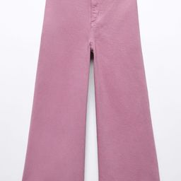 Mango Kids Girls Mid-Rise Wide Leg Stretchable Coloured Jeans-image-26