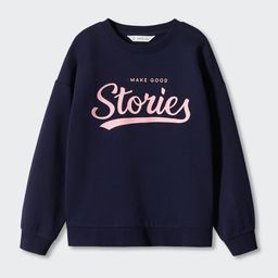 Mango Kids Girls Printed Pure Cotton Sweatshirt-image-49