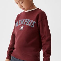 Mango Kids Boys Cotton Typography Printed Sweatshirt-image-64