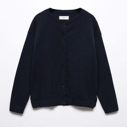 Mango Kids Girls Drop-Shoulder Sleeves Cardigan-image-62