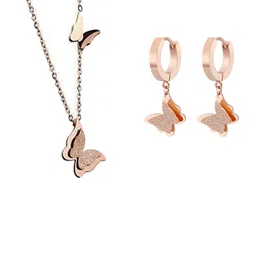 MYKI Rose Gold Plated Stainless Steel Jewellery Set-image-20