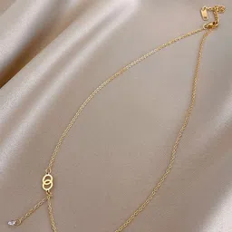 MYKI Gold-Plated Trendy Heart Shaped Pendant Chain-17