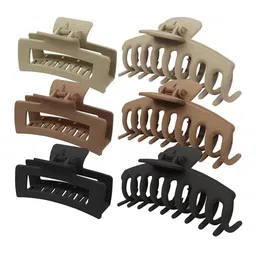 Krelin Set of 6 Large Matte Claw Clips-19