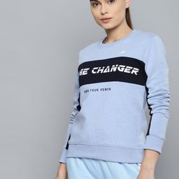 Alcis Women Blue Printed Sweatshirt-image-26