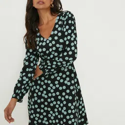 DOROTHY PERKINS Polka Dot Print Fit & Flare Mini Dress-image-14