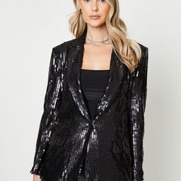 DOROTHY PERKINS Sequin Single Breasted Blazer-27