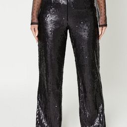 DOROTHY PERKINS Women Sequinned Wide Leg Trousers-image-88