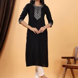 Chandbaali Striped Thread Work Straight Kurta-picture-23