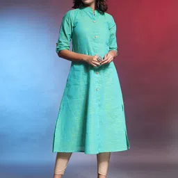 Charukriti Mandarin Collar Cotton A-line Kurta-picture-39