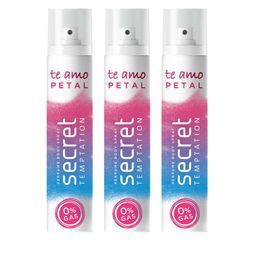 Secret Temptation Women Set Of 3 Te Amo Petal No Gas Perfume Body Spray - 120ml-2