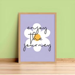 Aura Purple & White Motivational Quotes Wooden Wall Frame-picture-4