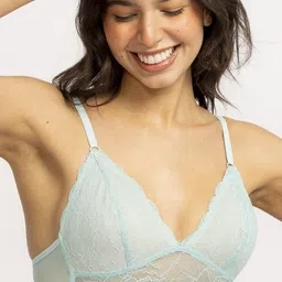 EROTISSCH Turquoise Blue Self Design Full Coverage All Day Comfort Everyday Bar-image-61
