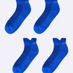 AIR GARB Unisex Pack Of 4 Breathable Pure Cotton Ankle Length Socks-32