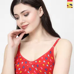 Docare Pack Of 2 Geometric Printed Medium Coverage Cotton Bra-21