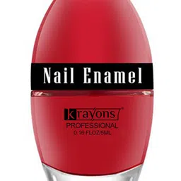 krayons Professional High Shine Quick Dry Glossy Nail Paint 5ml - Blood Red 78-image-83