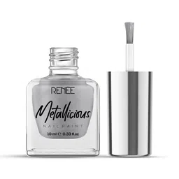 Renee Long-Lasting & Smooth Finish Metallicious Nail Paint 10ml - Pebble Grey-40