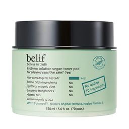 belif Problem Solution Vegan Toner Pad 150ml - 70 Pads-31