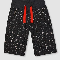 mothercare Boys Black Printed Regular Fit Shorts-image-3