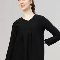 FITHUB Long Sleeves Cotton A-Line Top-image-24