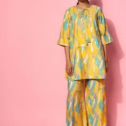 Libas Women Printed A-Line Tunic & Palazzo Co-Ords-image-67