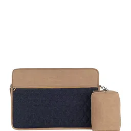 NEOPACK Unisex Checked PU Laptop Sleeve-14