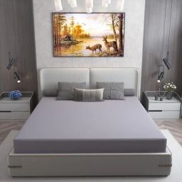 dream care Cotts Wonder Waterproof Fitted Terry Cotton King Size (78x72) Mattress Protector In Grey Colour-picture-10