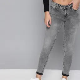 Tokyo Talkies Women Grey Skinny Fit Mid-Rise Clean Look Stretchable Jeans-image-61