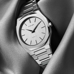 D1 Milano Men Ultra Thin White Light Crossed Brushed Analogue Watch UTBJ23-55