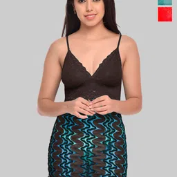 AROUSY Net Baby Doll with High-Low-picture-3