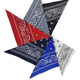 Aadikart Pack Of 6 Black & Blue Printed Cotton Bandana-image-36
