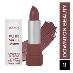 INCOLOR Long Lasting & Hydrating Pure Matte Lipstick - Downtown Beauty 11-32