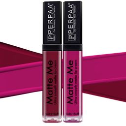 PERPAA Set Of 2 Matte Me Ultra Smooth Lip Creams 5 ml Each - Maroon Berry & Hidden Magenta-22