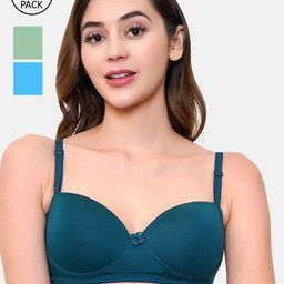 LOTUSLEAF Women Blue Bra-image-71