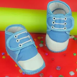 BAESD Unisex Kids Cotton Lace Ups Booties-image-95