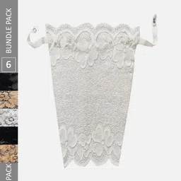 FIMS Women Pack of 6 Lace Cleavage Cover Up Clip-on Camisole-image-58