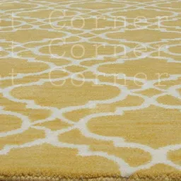 Safiya Carpet Yellow Geometric Hand-Tufted Woollen Carpets-image-57